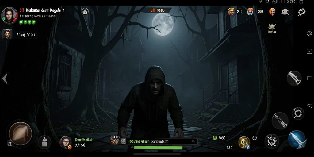 Tangkapan layar menampilkan gameplay mencekam dari 8II.