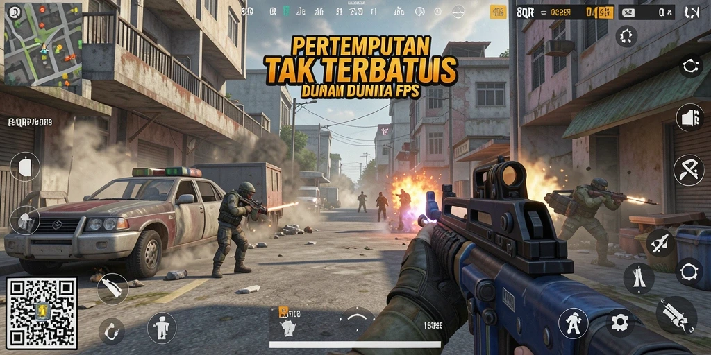 Gameplay intens dengan grafik memukau di 8QR.