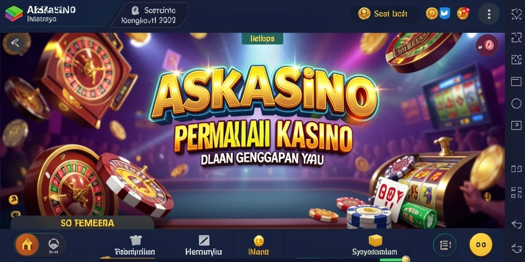 Tampilan gameplay ASKASINO penuh warna dan mengasyikkan.