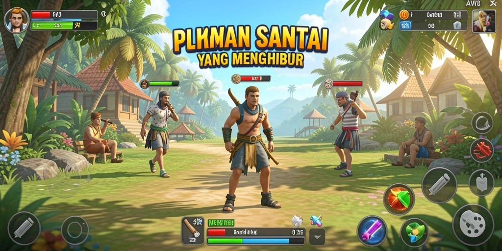Gameplay menyenangkan dari AW8 dengan grafis cerah dan karakter lucu.