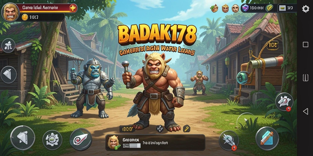 Screenshot menampilkan gameplay santai dan seru dari BADAK178.