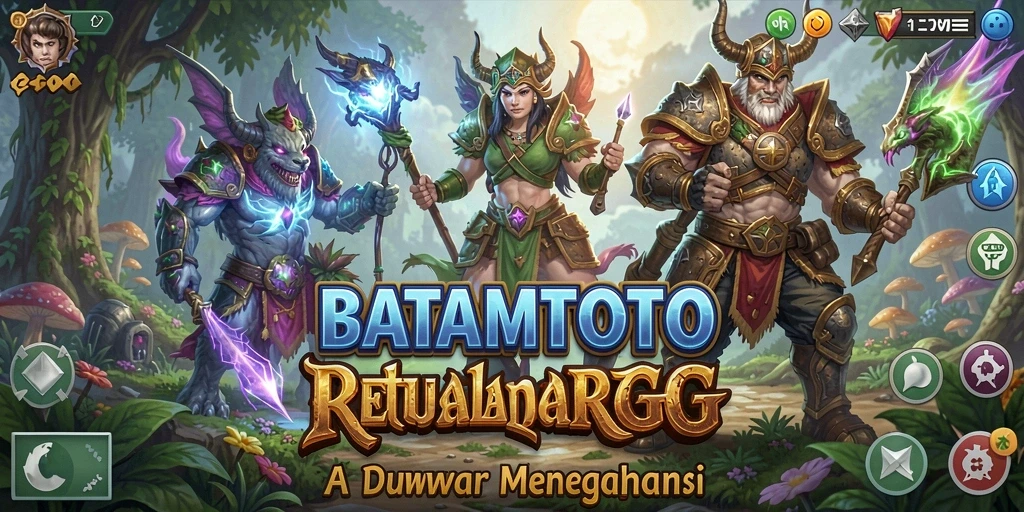 Tampilan gameplay RPG yang mendebarkan dan menegangkan dalam BATAMTOTO.
