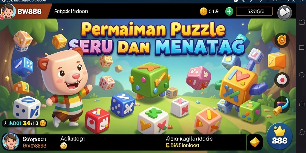 Screenshot utama BW888 menampilkan gameplay menarik dengan berbagai teka-teki.