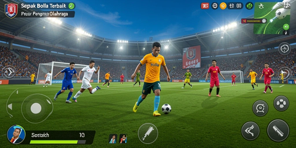 Tangkapan layar H03 menampilkan aksi seru dalam pertandingan sepak bola.