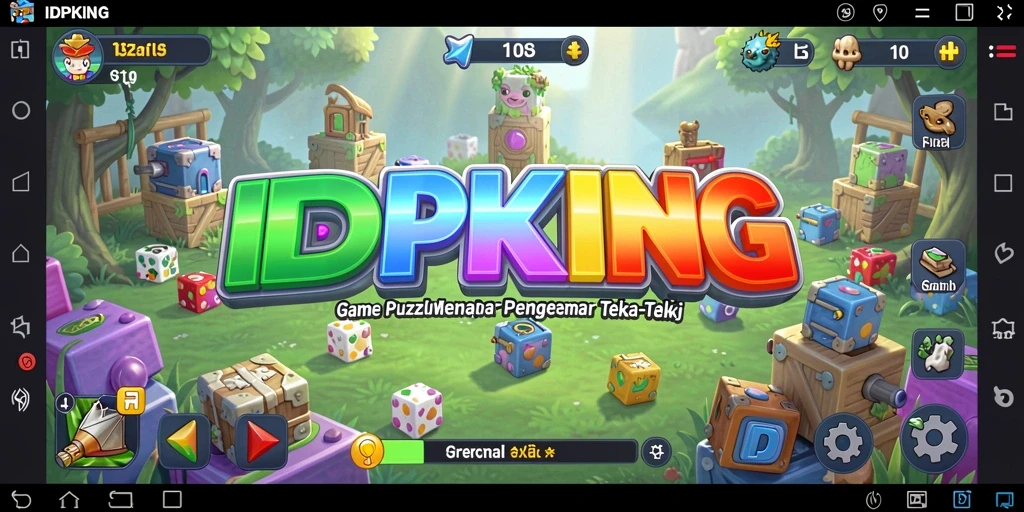 Screenshot gameplay IDPKING menampilkan tantangan seru teka-teki.