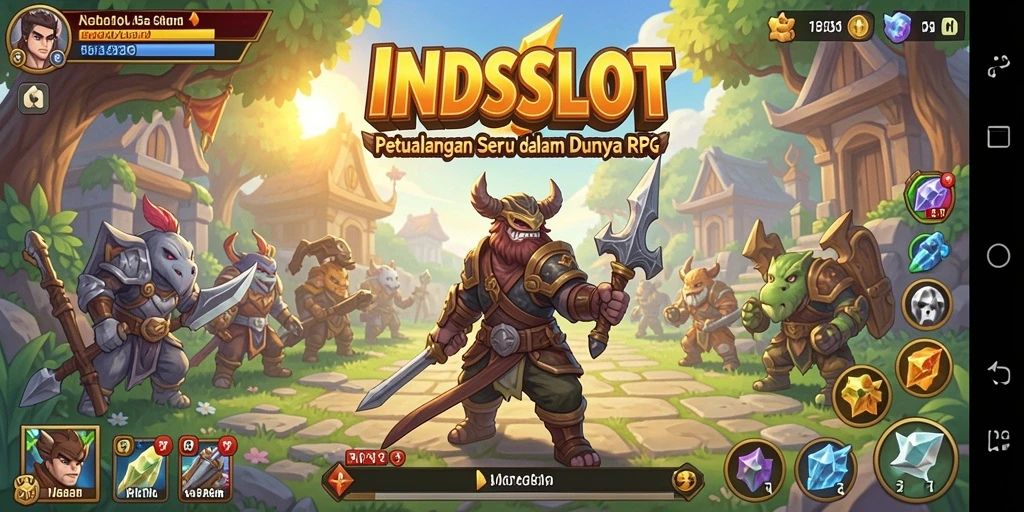 Tampilan gameplay menegangkan dalam petualangan RPG.