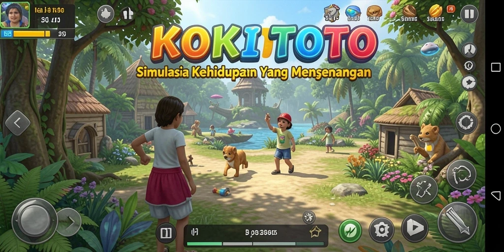 Tangkapan layar yang menunjukkan momen seru dalam gameplay KOKITOTO.