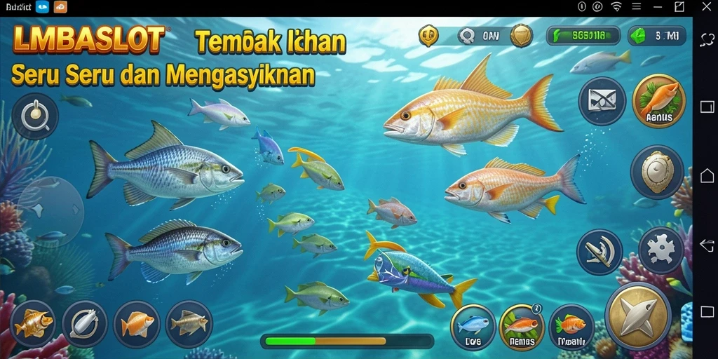 Gameplay Tembak Ikan yang seru dan grafis menawan.