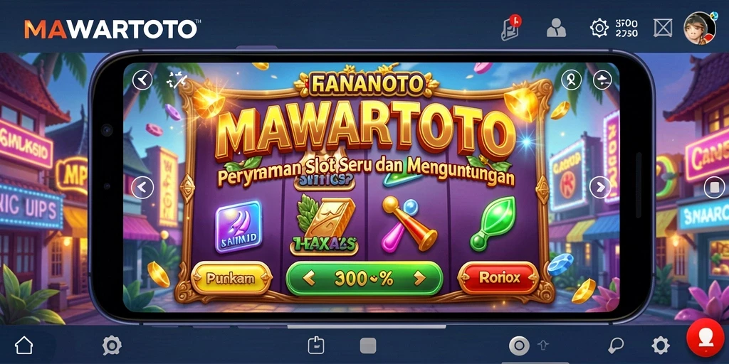 Tangkapan layar utama MAWARTOTO menampilkan gameplay Slot yang mengasyikkan.