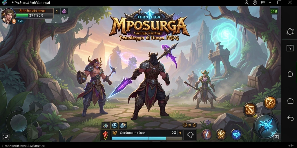 Gameplay seru di dunia fantasi MPOSURGA.