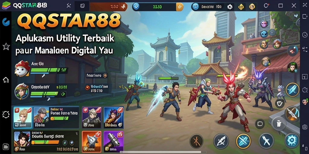 Screenshot utama QQSTAR88 menampilkan antarmuka aplikasi Utility yang intuitif.