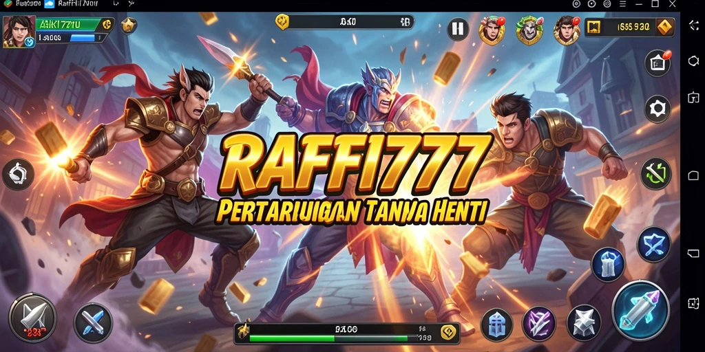 Tangkapan layar menunjukkan aksi mendebarkan di RAFFI777.