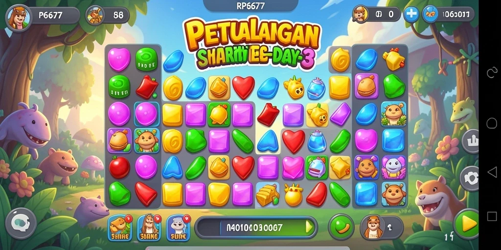 Gameplay seru dan berwarna-warni di RP6677.