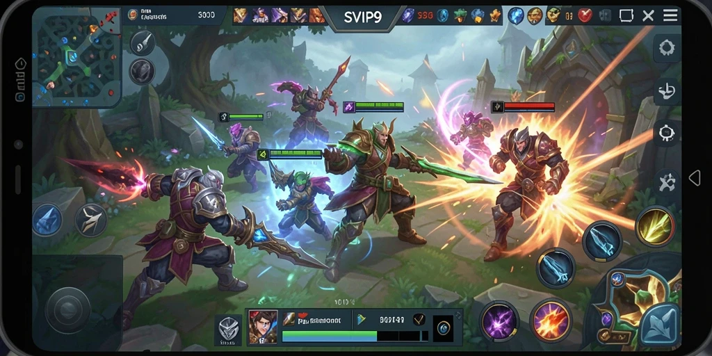 Tampilan gameplay seru dalam SVIP9 yang mengasyikkan.