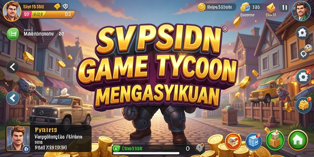 Tampilan menarik dari gameplay SVIPSIDN yang menggambarkan keseruan membangun kerajaan bisnis.
