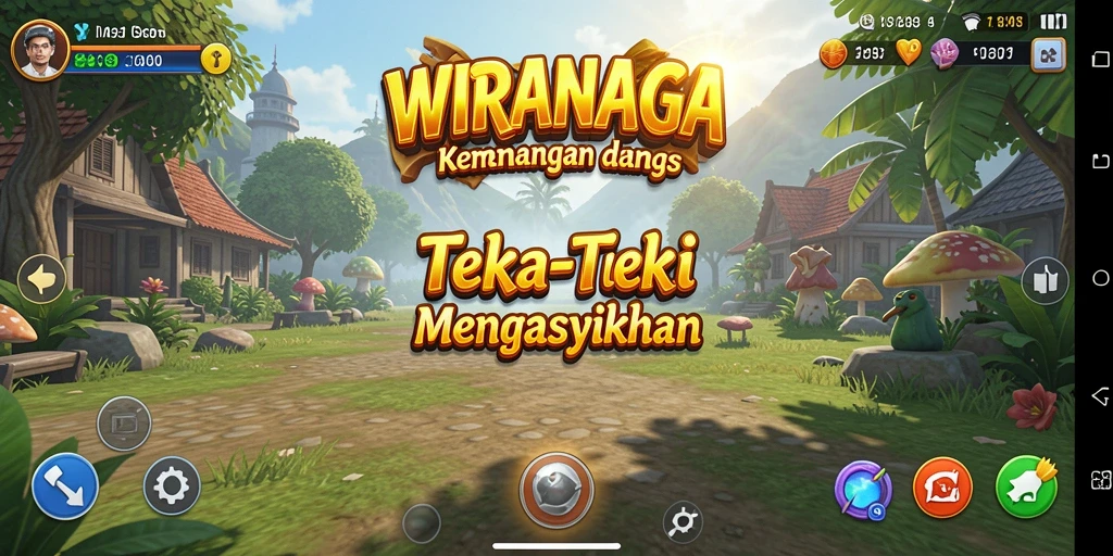 Tampilan gameplay WIRANAGA yang menantang dan menarik.