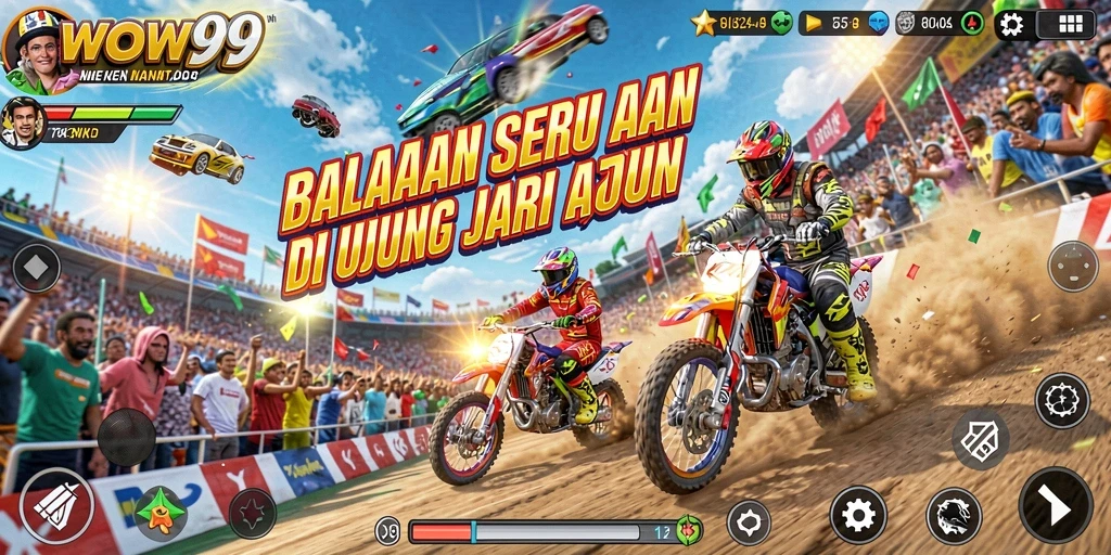Tampilan gameplay WOW99 yang menegangkan dan mendebarkan.