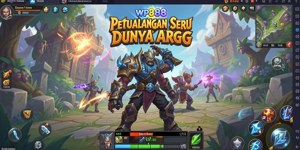 Tampilan seru dari gameplay WP888 yang penuh aksi.